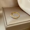 Rings Rings Ventfille 925 Sterling Silver Pearl Female Female Ring Embament All-Match Fashion Fashion Party Party Asceddy