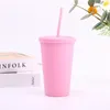 Disposable Cups Straws Pack 250ml Pure White Paper Coffee Tea Milk Cup Drinking Accessories Party Supplies Accept Customize