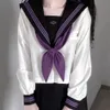 JK Uniform Japanese Student JK Sailor Suit LongSleeved Intermediate CosplayFriendly Uniform Söt stil 240301