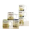 Tasses Tasse de ville en céramique de capacité de 14oz tasse de café de villes britanniques avec la boîte originale Angleterre City250E livraison directe maison jardin cuisine D DH08Y