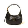 Miui Purse Designer Woman Handbag Underarm Bag Cleo Luxury Mens Smooth Leather Clutch Crossbody Half Moon Bag