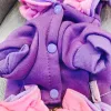 Kurtki gorąca sprzedaż moda podwójna gwiazda Baby Winter Pet Ubrania dla psów plus aksamitne ubranie do zwierzaka małe duże kurtki płaszcza dla chihuahua