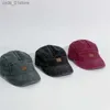 Ball Caps Duck C Janese and Korean Version of Street Leather Label Retro Soft Top Five Leaf Hat All Baseball C Washed Hat L240314