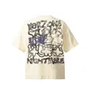 Ponadgabarytowe koszulki Hiphop Street Cotton Graffiti krótkie rękawy