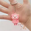 Portachiavi Carino PVC Gomma morbida Impermeabile Portachiavi Piggy Portachiavi Kawaii Maiale Portachiavi Donna Borsa in metallo Anello per auto Ornamento Regalo