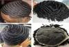 Męski system włosów mężczyzn włosy włosy faluje pełne koronkowe toupee czarny kolor indyjski dziewica remy zamiennik włosów ludzkich dla czarnych mężczyzn8335695