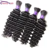 Top Vague Profonde Tressage En Vrac De Cheveux Humains Pour Micro Tresse Pas De Trame Pas Cher Non Transformés Profonde Bouclés Péruvienne Cheveux Weave Bundles En Vrac 3p1529996