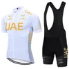 UAE Cycling Jersey Set 2024 Mans Team Short Sleeve Cycling Clothing MTB Bike Uniform Maillot Ropa Ciclismo Summer Bicycle Wear 240313