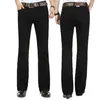 Jeans pour hommes Bell Bottom Denim Pantalon Slim Black Boot Cut Vêtements Casual Business Flares Grande Taille 38