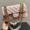 Lady Lady Lady Luxury Diamond Designers Designers de couro FLAP CLÁSCILA FLAP DE HIGHUNHA MULHERM PRONTO PRÁCIL CROSSBODY CRESSBOOL