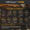 AMD New Ryzen 7 5700G R7 5700G CPU Desktop Gamer Processor 3.8GHz 8-Core 16-Thread 65W Processor Socket AM4 R7 CPU Processor