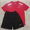 Designer masculino fatos de treino verão umidade-wicking respirável terno esportivo marca de luxo t camisa e shorts conjunto de duas peças masculino feminino fatos de treino de futebol.