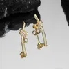 Pendientes de diseño de diseñador para mujer en forma de kont Plata de ley Estilos largos y cortos oro plata oro rosa con diamantes joyería clásica elegante gif del día de San Valentín