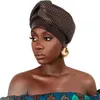 Strass Turban Kappen für Frau Shinning Diamanten Afrikanische Headtie Auto Geles Muslimischen Kopf Wraps Weibliche Party Kopfschmuck 240301