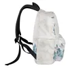 Sac à dos fleurs bleues papillons étudiants sacs d'école ordinateur portable personnalisé pour hommes femmes femme voyage Mochila