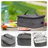 Dinnerware USB Heating Lunch Box Convenient Bag Bento Supply Wear-resistant Reusable Bags Multi-function Handheld Daily Use