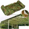 Tenten en schuilplaatsen 3X5M Woodland Camo Netting Camouflagenet Privacybescherming Mesh voor buiten Cam Boslandschap2543844 Drop Deli Dhqyw