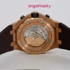 AP Watch Последние часы для знаменитостей Royal Oak Offshore 26470OR Мужские часы Elephant Grey из 18-каратного розового золота Автоматические механические швейцарские часы Роскошный калибр 42 мм