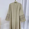 Roupas étnicas Turquia Marrocos Moda Bordado Robe Estilo Cardigan Eid Muçulmano Mulheres Kimono Árabe Islâmico Kaftan Dubai Vestido Ramadan