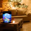 Éclairages LED couleur changeante méduse réservoir veilleuse lampe de table aquarium lampe d'ambiance électrique pour enfants enfants cadeau maison chambre décor