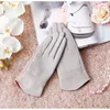 women's genuine leather gloves red sheepskin gloves autumn and winter fashion female windproof242L