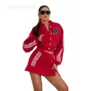 Robe de deux pièces Femmes Sports Set Designer Survêtements Veste Baseball Chemise Lettre B Imprimé Dames Tenues 8 Couleurs 2024