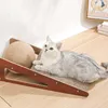 Planche à gratter pour chat avec boule verticale détachable, jouet à gratter pour chat, griffe résistante à la mise au rebut des meubles pour animaux de compagnie 240227