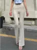 Pantalons pour femmes WOMENGAGA Mode Sexy Corée Slim Taille Haute Légèrement Casual pour les femmes élégantes et matures D45B