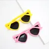 Lunettes de soleil KID en forme de cœur pour enfants, grand cadre, mode, mignon, Sexy, rétro, œil de chat, Vintage, lunettes de soleil UV400, lunettes de protection