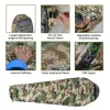 Engrenagem camuflada estilo múmia saco de dormir portátil pato para baixo adulto saco de dormir adequado para o inverno térmico ao ar livre acampamento equipamento de viagem