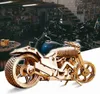 3Dパズル3D木製パズルモーターバイクDIYキット木製メカニカルオートバイプロジェクト3Dパズルおもちゃ240314