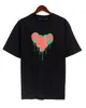 Herren-T-Shirt Palm Love löst Herz-Graffiti-Buchstabe-Logo-Engel-T-Shirt auf. Männer- und Frauen-Paar-Outfits mit Herzmuster sind ein lässiges und entspanntes Hemd. Wählen Sie aus mehreren Stilen