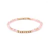 Strand 1PC Crystal Dainty Beaded Bracelet Delicate Bracelets Pale Elastic Faceted Stretch Anklet Women Fashion Jewelry