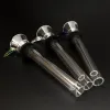 Glass Male Slides and Female Stem Slide Funnel style with black rubber Simple downstem for water pipe glass bongs 11 LL