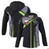 Motorcycle Apparel 2023 New Moto Racing Sweater Zipper Jacket Autumn And Winter Casual Jackets Cross Country Riding Hoodie Motocross J Otnlz