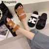 Slippers pour femmes sandales S Paris Chypres Designer 2024 Nouveau été une ligne avec pour les femmes 0J7t Have Logo 1xff Rupx 14UT