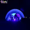 groothandel 10x10x4.5mH Hot sales op maat gemaakte gigantische opblaasbare verlichting witte koepeltent inflatie beurstent iglo luifel partytent voor feestevenement decoratie