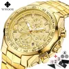 Relogio Masculino Wlist Watches Men Top Brand Luxury Wwoor Golden Chronograph Men Watches Gold Big Mal WlistWatch Man 220705300H