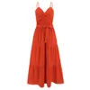 Fashionabla smala monterande temperament, behå och bandklänning, 2024 Summer Women's Large Folid Color Dress