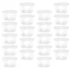 Gobelets jetables pailles 50 pièces tasses à soupe boules de crème glacée tasse bols en plastique commerciaux Dessert gelée S