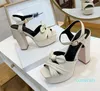 Fashionable and high quality new bridal shoes Soft Leather Platform Sandals Women Shoes T-strap High Heels Sandals Lady Shoes Pumps Original