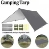 Shelters Camping Tarp Waterproof Portable Tarp Multifunctional Outdoor Camping Traveling Awning Backpacking Tarp Shelter Rain Tarp