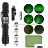 Laser Pointer Wholesale Laser Pointer Most Powerf Green Torch Pointers 10000M Focusable High Power Light Burn Match Flashlight Stick F Dhzmx