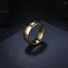 Cluster Rings Drop 8MM Tungsten Wedding Band Gold Color For Men Engagement Finger Ring Alliance Classic Jewelry Size 4 To15