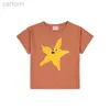 T-shirts Ins Kinder T-shirt 2023 Frühling Sommer Neue Ins-stil Baby Jungen und Mädchen Casual Cartoon Kurzarm Top 1-11Y ldd240314