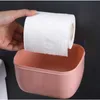 Tissue Boxes Napkins NEW Wall Mount Tissue Holder for Bathroom Storage Box Punch-Free Home Supplies Phone Rack Case Toilet Paper Holder Waterproof