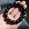 Strand Supply Bracelet Bouddha en perles de corne noire