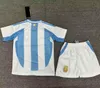 24 25 Argentina 2024 Home Away målvakt Jersey J.Aarez Soccer Jerseys Di Maria Dybala Martinez E.Fernandez Maradona Men Kids Kit Football Shirts