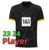 HALLER Jerseys 23 24 REUS 2023 2024 Borussia Voetbal Topshirt NEOGELB HUMMELS BRANDT DORTMUND Heren Kinderen Speciaal tenue Geheel zwart Maillot De Foot