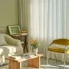 Curtains American Pastoral Tulle Curtains for Living Room Room Bedroom Bay Window Balcony White Gauze Yarn Sheer Voile Drapes Custom